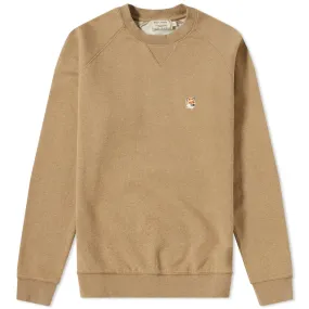 Maison Kitsuné Fox Head Patch SweaterBeige Melange