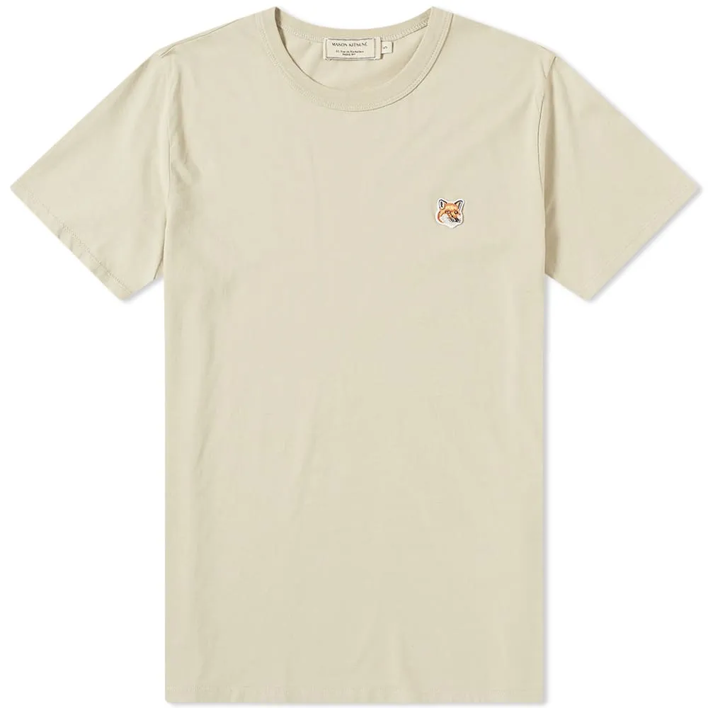 Maison Kitsuné Fox Head Patch TeeBeige