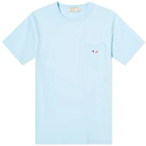 Maison Kitsuné Tricolor Fox Pocket TeeLight Blue