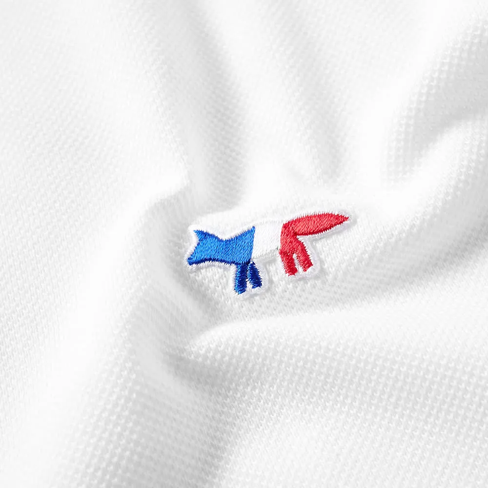 Maison Kitsuné Tricolour Fox PoloWhite