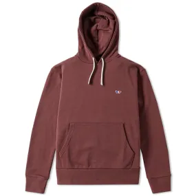 Maison Kitsuné Tricolour Fox Popover HoodyBurgundy