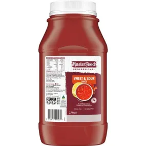 Masterfoods Sweet & Sour Sauce 2.7kg Bottle Bulk