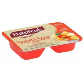 Masterfoods Sweet & Sour Sauce Squeezy Individual Portions 10g 100 Carton Squeeze-On Bulk Box