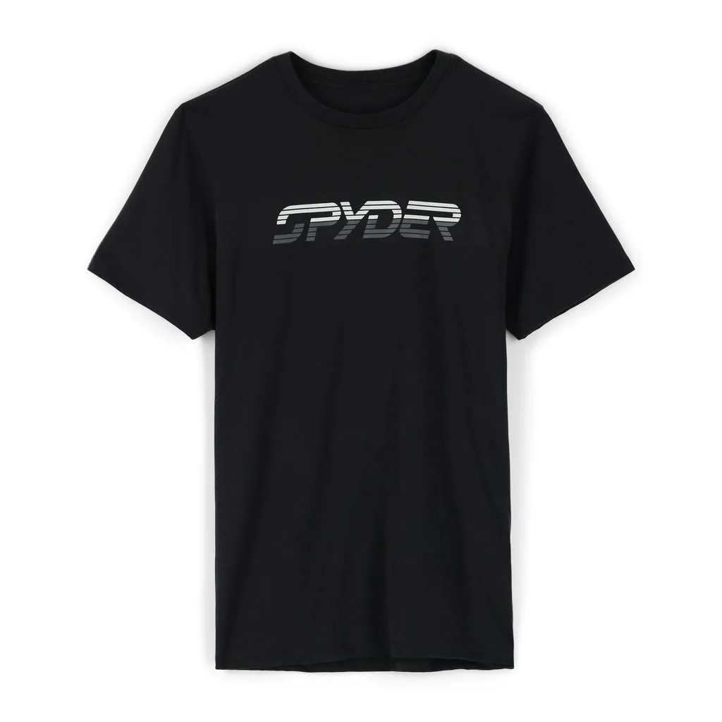 Mens Spyder Retro Logo Tee - Black (2022)