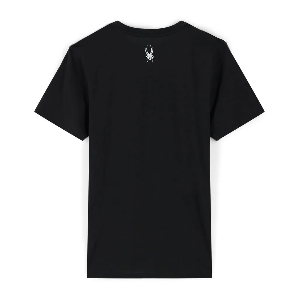 Mens Spyder Retro Logo Tee - Black (2022)