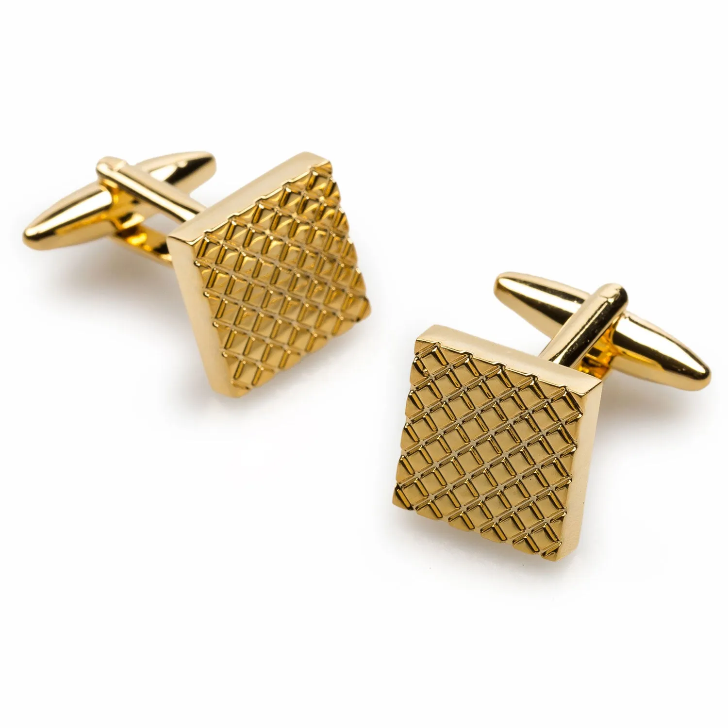 Mr Firth Gold Square Cufflinks