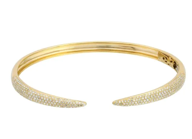 Pave Claw Bangle