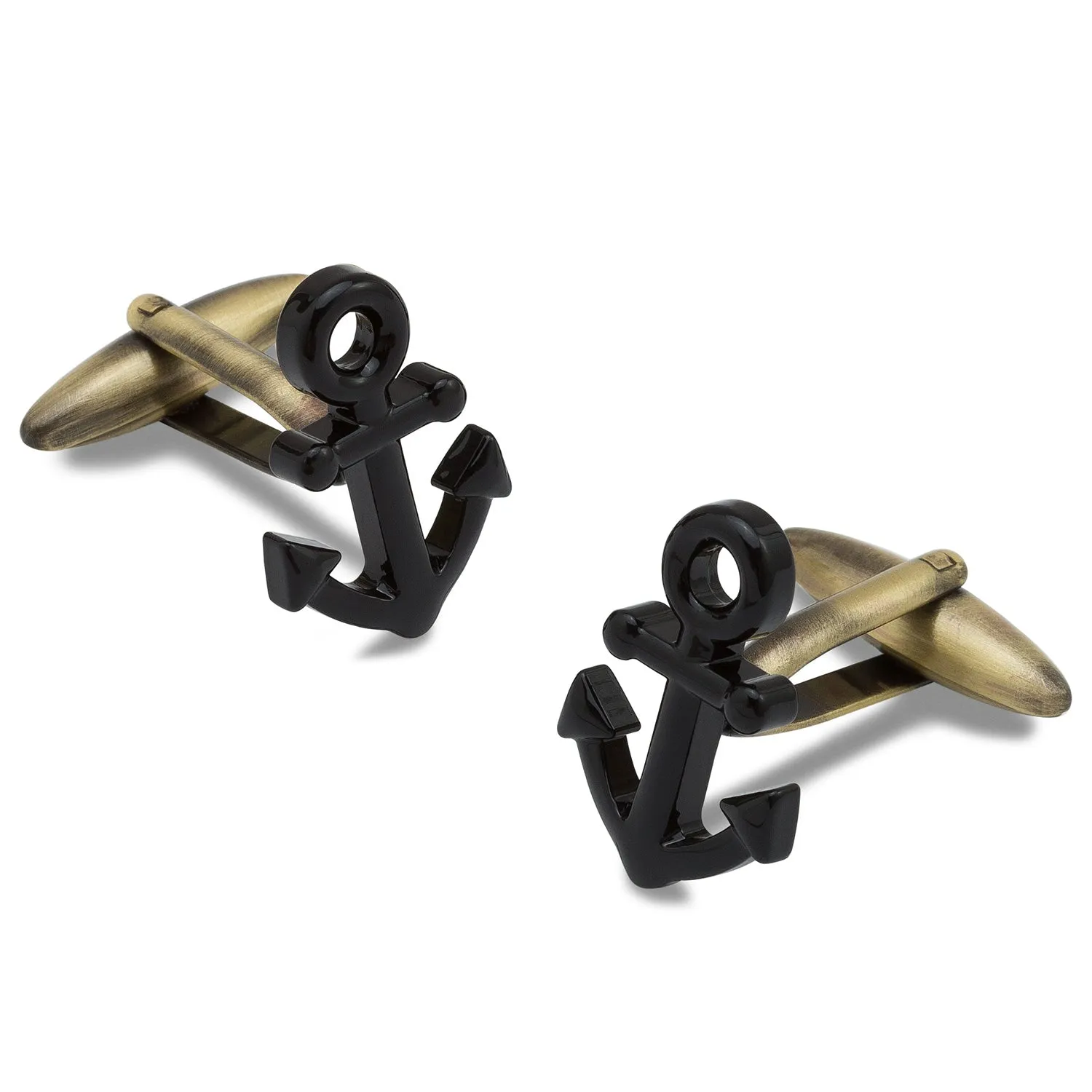 Pirate Black Anchor Cufflinks