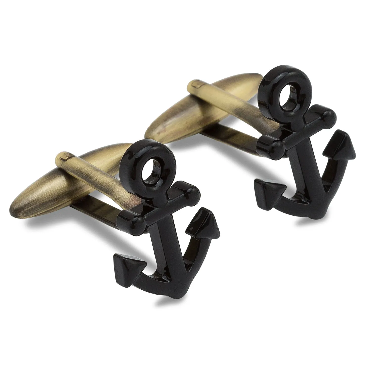 Pirate Black Anchor Cufflinks