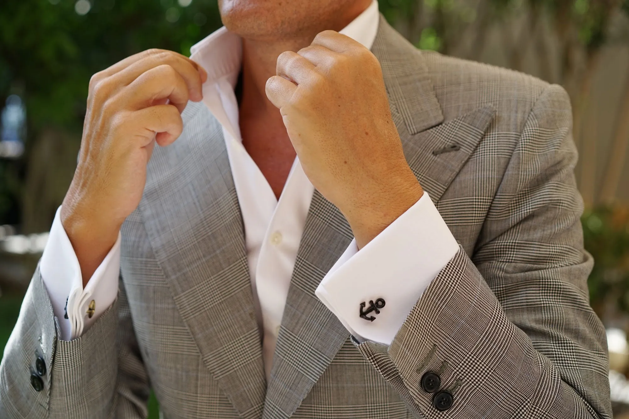 Pirate Black Anchor Cufflinks