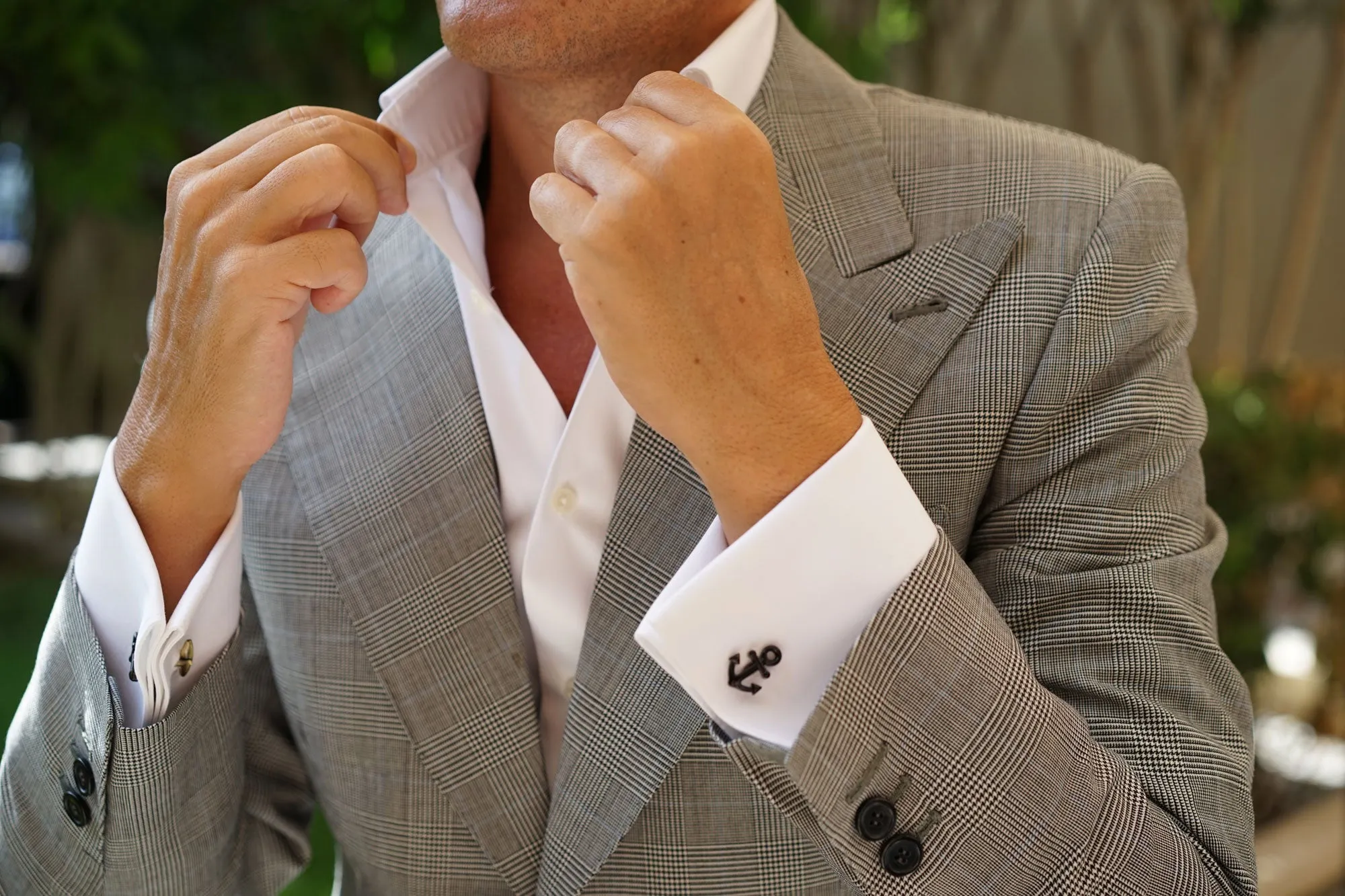 Pirate Black Anchor Cufflinks