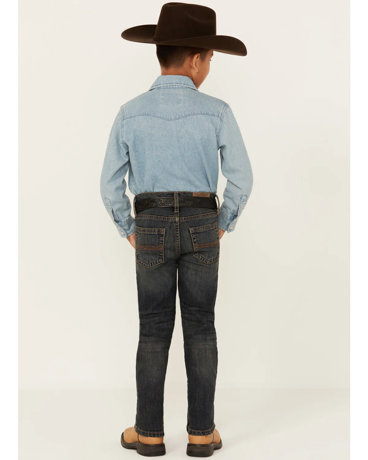 Product Name:  Cody James Little Boys' Barn Sour Dark Wash Slim Stretch Straight Jeans