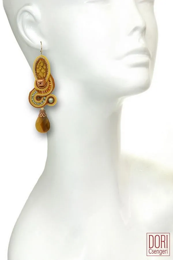 Samba Tiger Eye Earrings