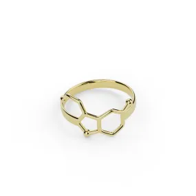 serotonin ring | 14K solid yellow gold