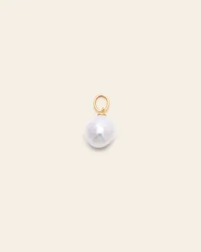 Small Baroque Pearl Pendant - Gold Vermeil