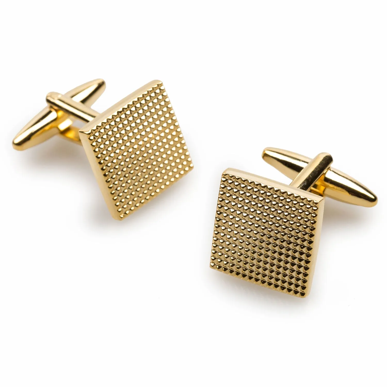 Soho Square Studded Gold Cufflinks