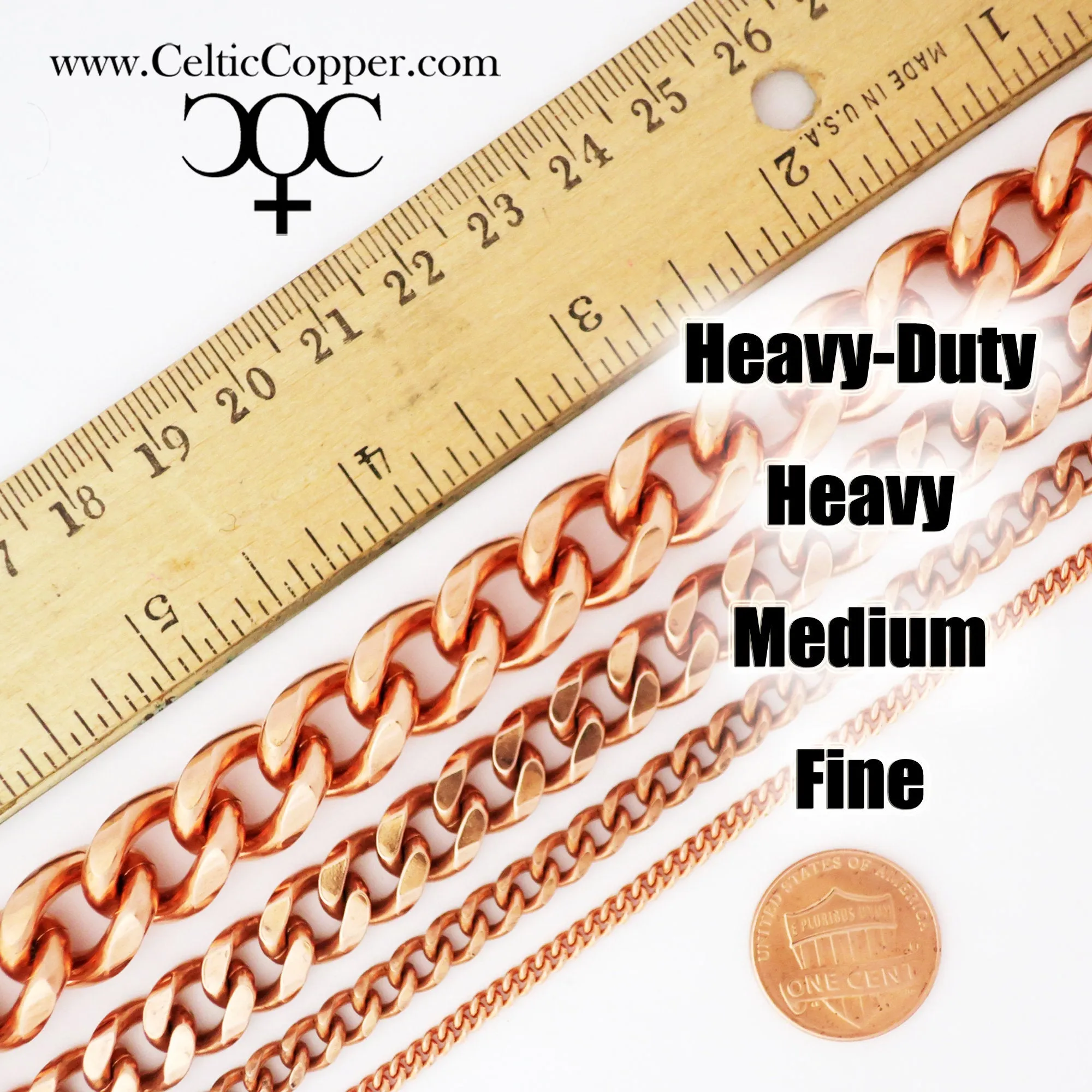 Solid Copper Ankle Bracelet Fine Cuban Curb Chain AC71 Lightweight Adjustable Copper Anklet Chain