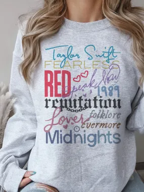 Song Titles Sweatshirt