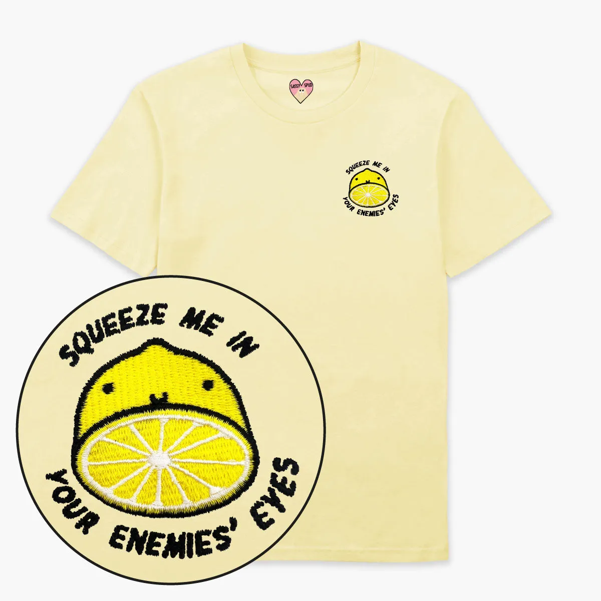 Sour Lemon Embroidered T-Shirt (Unisex)