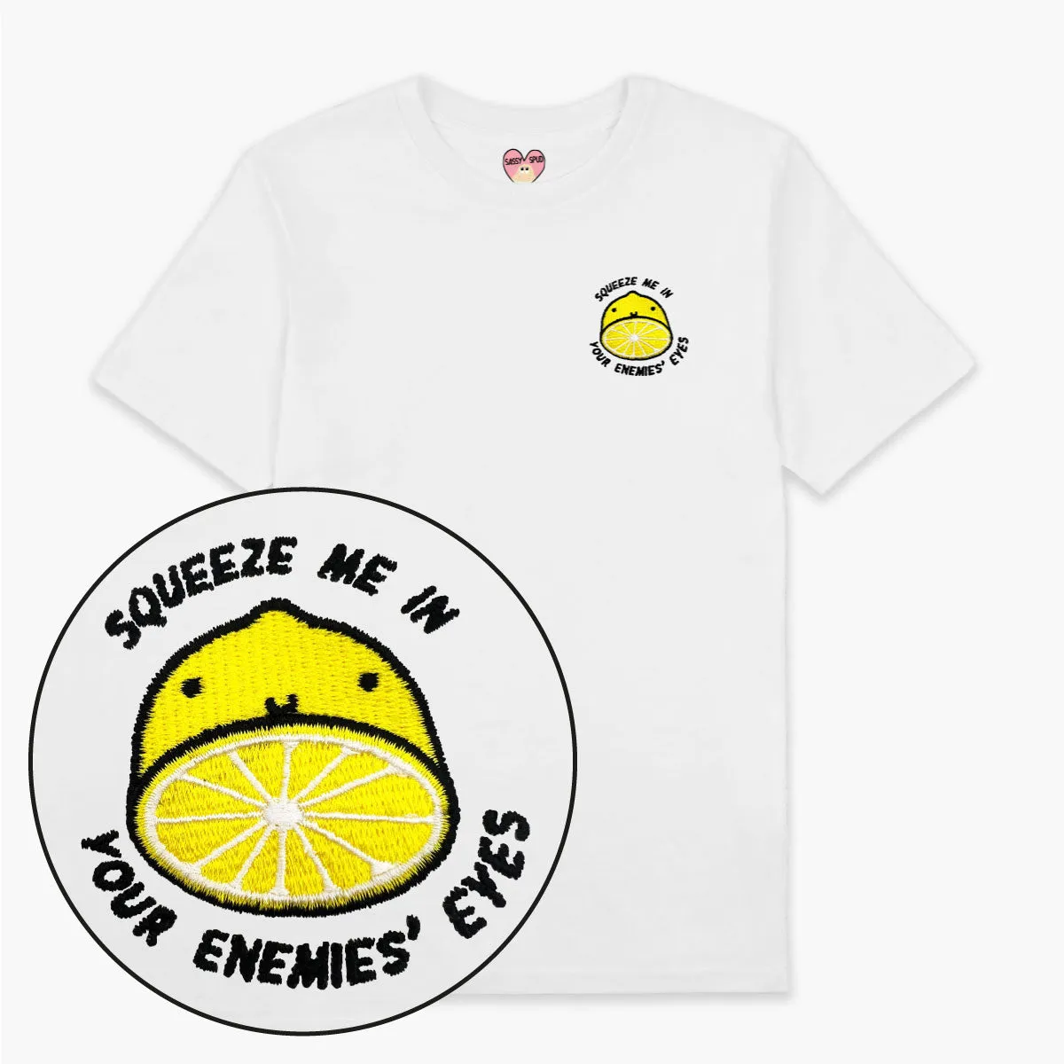 Sour Lemon Embroidered T-Shirt (Unisex)