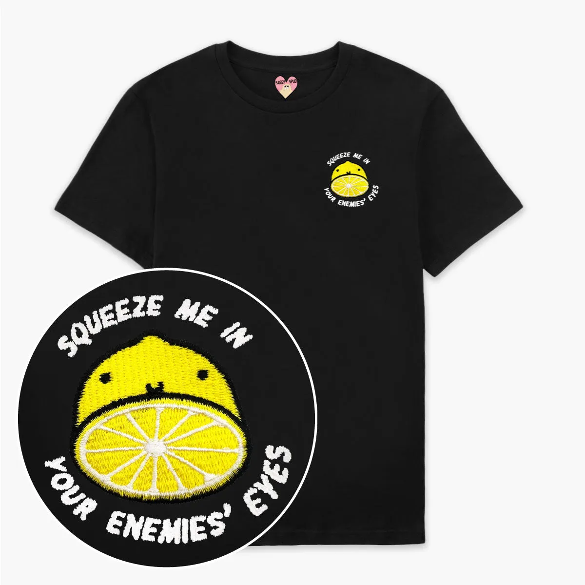 Sour Lemon Embroidered T-Shirt (Unisex)