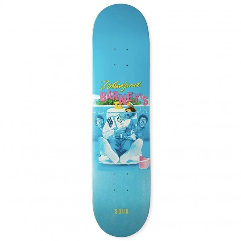 Sour Solution Barney Weekend At Skateboard Deck 7.75