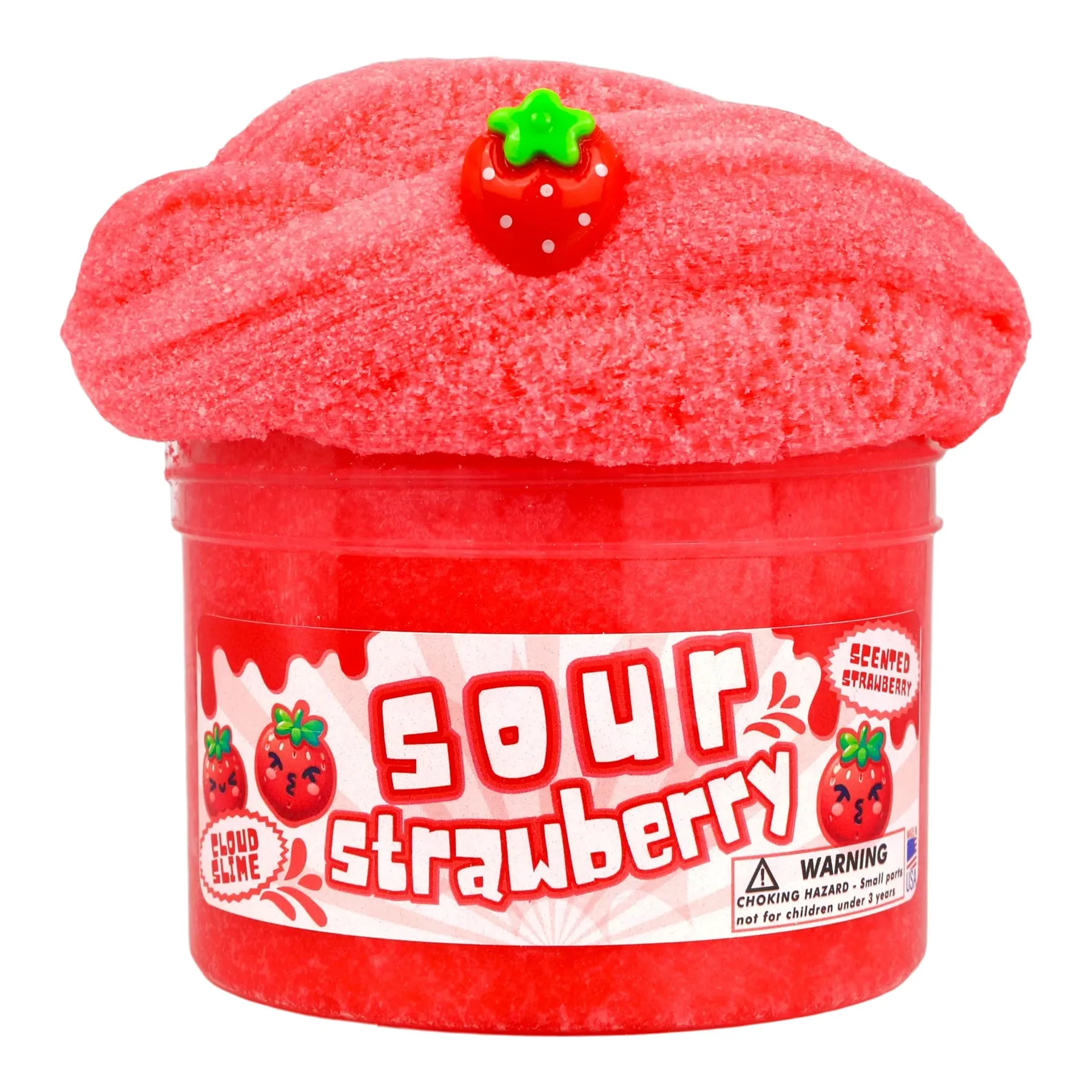 Sour Strawberry Cloud Slime