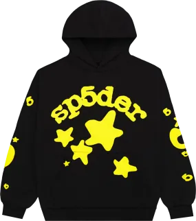 Sp5der Hoodie Black/Yellow