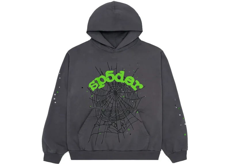 Sp5der Hoodie Slate Grey