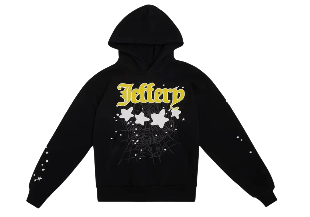 Sp5der Jeffery Hoodie Black