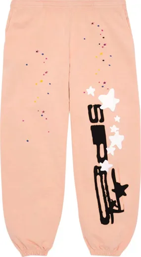 Sp5der Sweatpants Peach