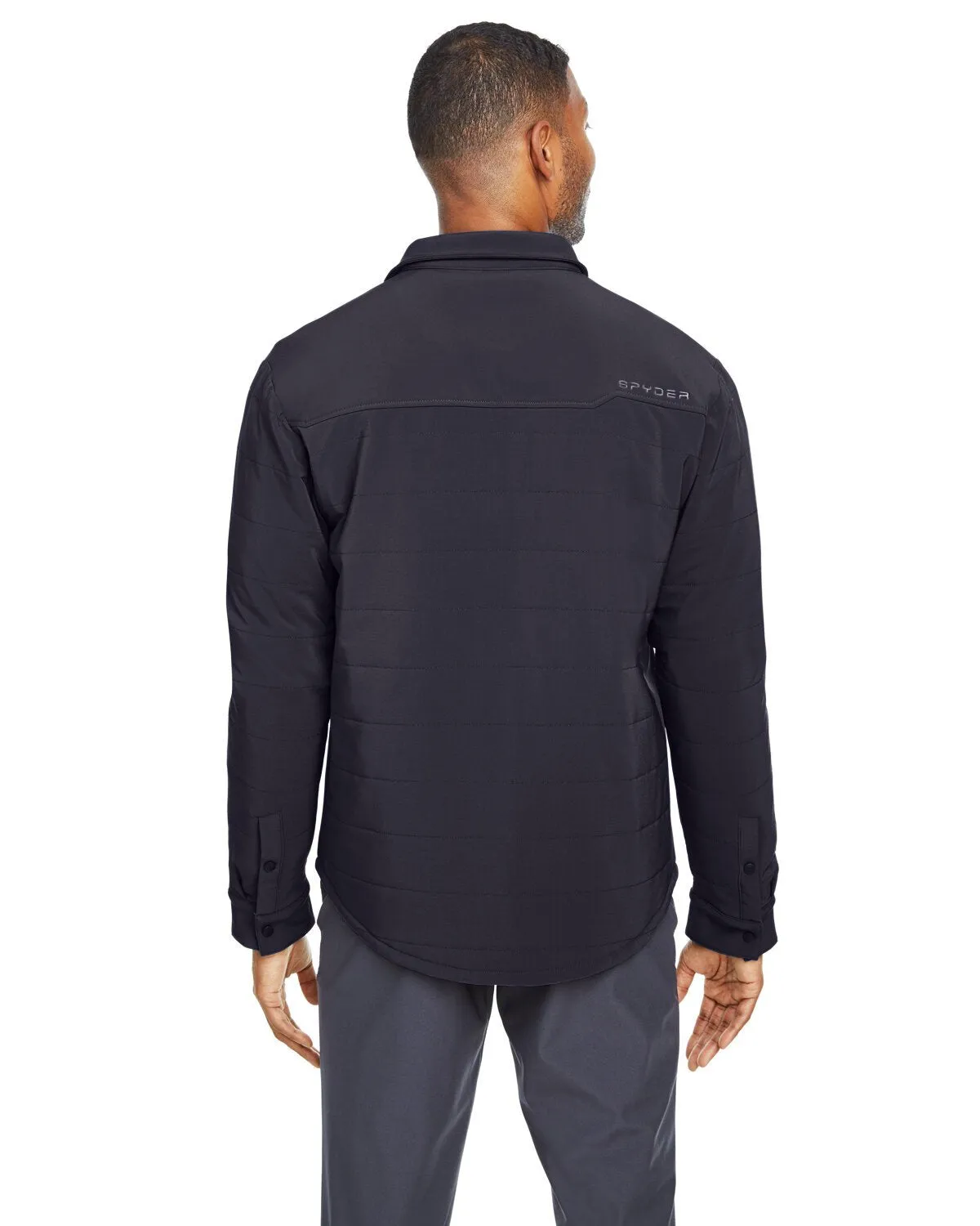 Spyder Adult Transit Shirt Jacket S17030 BLACK