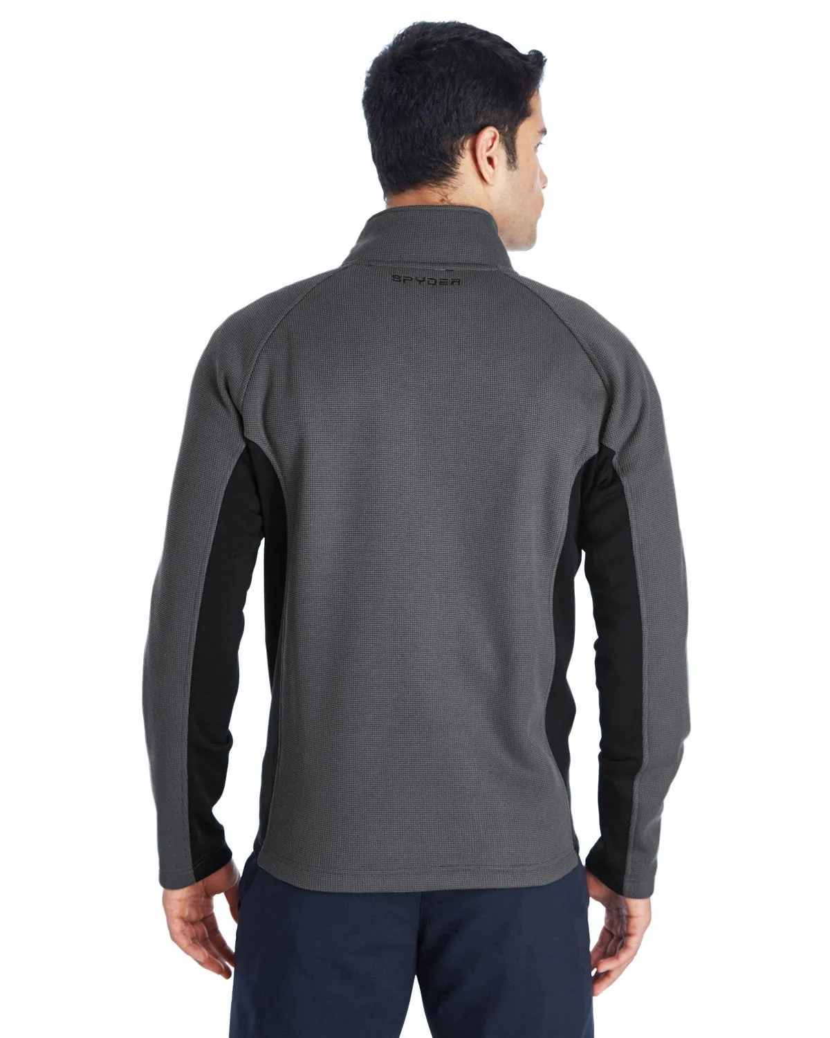 Spyder Constant Full Zip Sweater Fleece Polar/ Blk/ Blk 187330