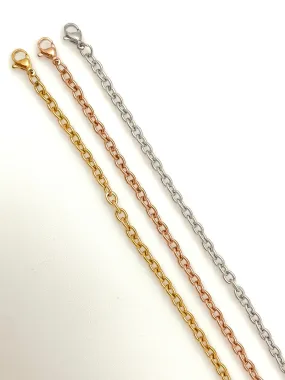 Stainless Steel Cable Chain Anklet