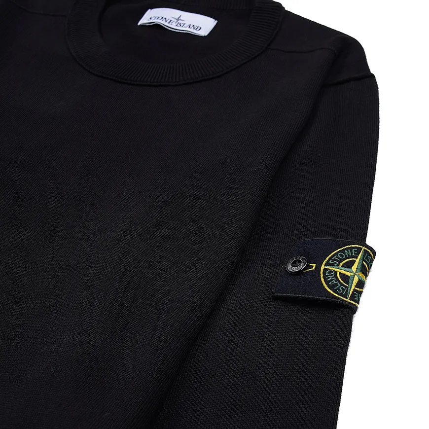 STONE ISLAND  |Crew Neck Street Style Long Sleeves Plain Cotton Logo