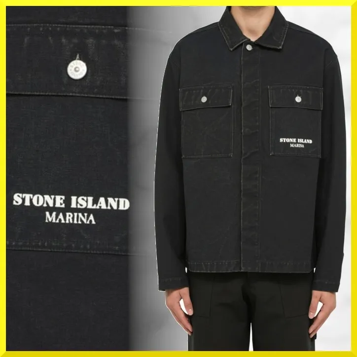 STONE ISLAND  |Monogram Unisex Silk Blended Fabrics Street Style