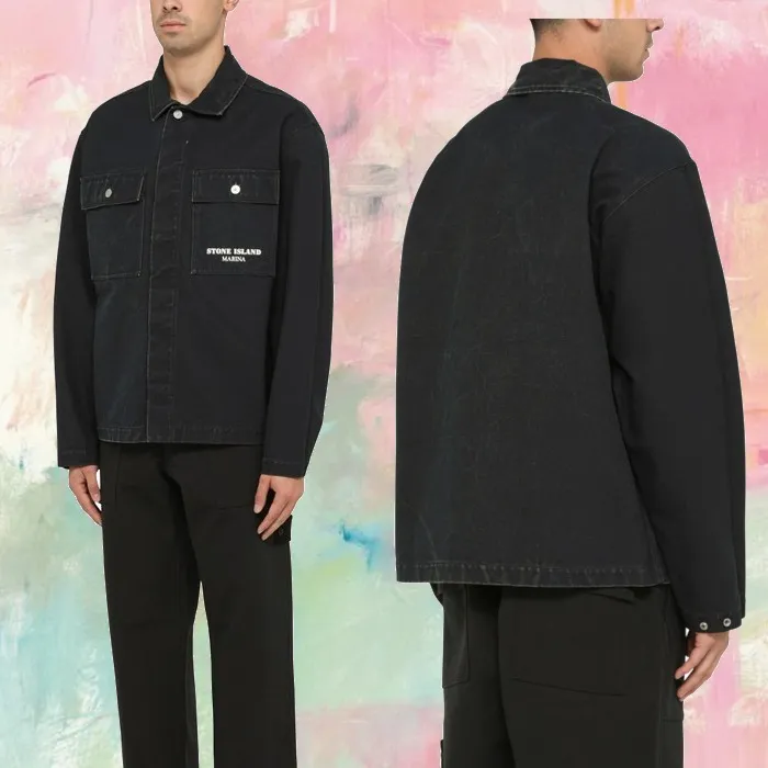 STONE ISLAND  |Monogram Unisex Silk Blended Fabrics Street Style