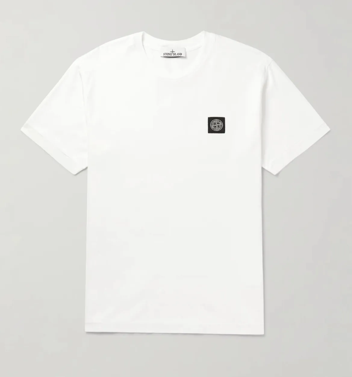 STONE ISLAND  |Plain Cotton Logo T-Shirts