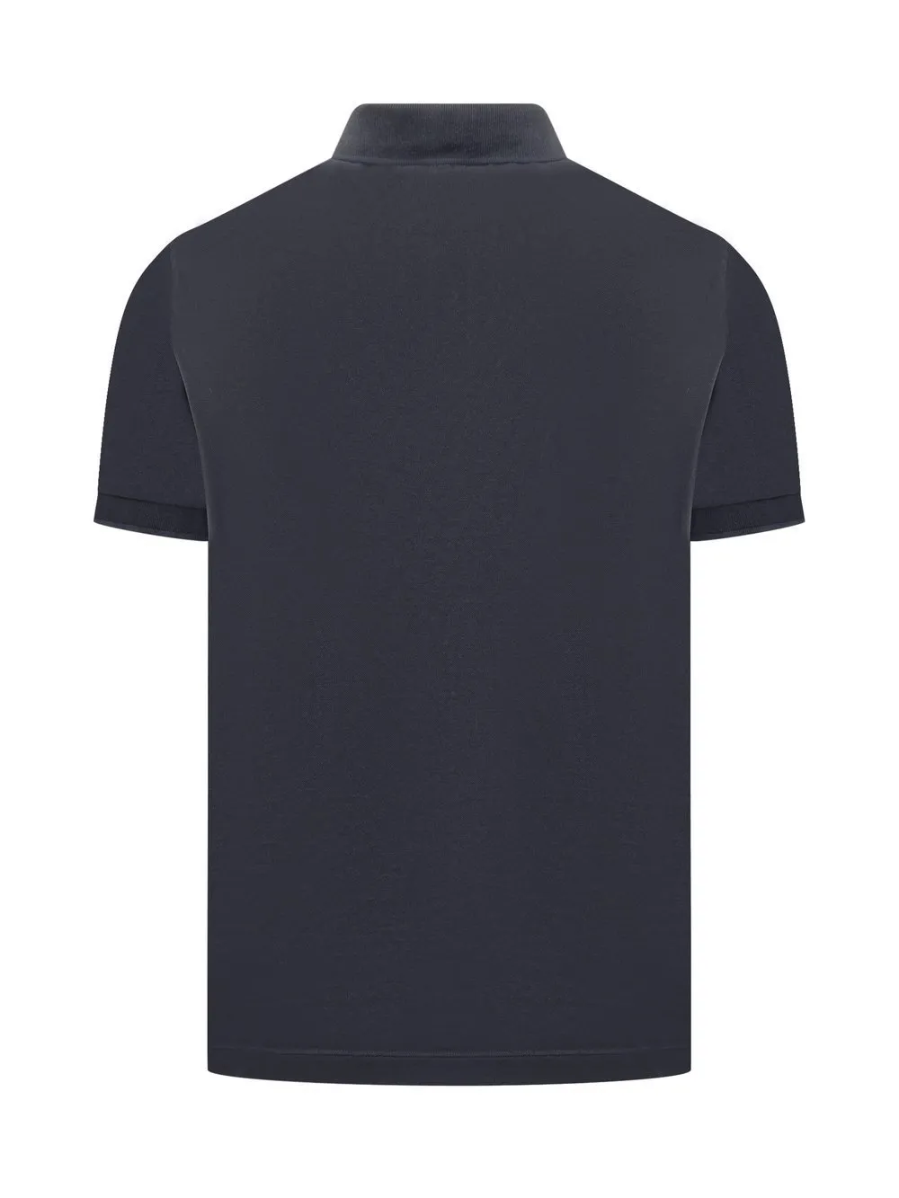 STONE ISLAND  |Plain Cotton Short Sleeves Logo Polos