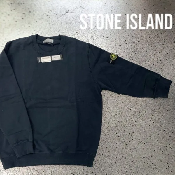 STONE ISLAND  |Street Style Cotton Logo Sweatshirts