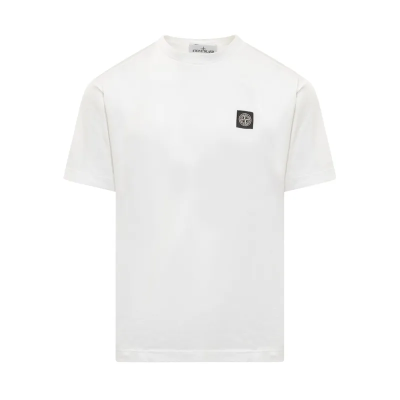 STONE ISLAND  |Street Style Cotton Logo T-Shirts