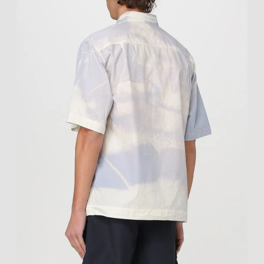 STONE ISLAND  |Street Style Cotton Short Sleeves Logo Shirts