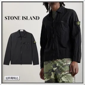 STONE ISLAND  |Street Style Logo Shirts