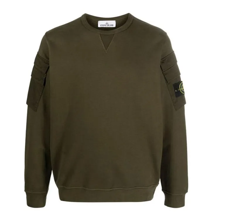 STONE ISLAND  |Street Style Logo Sweatshirts