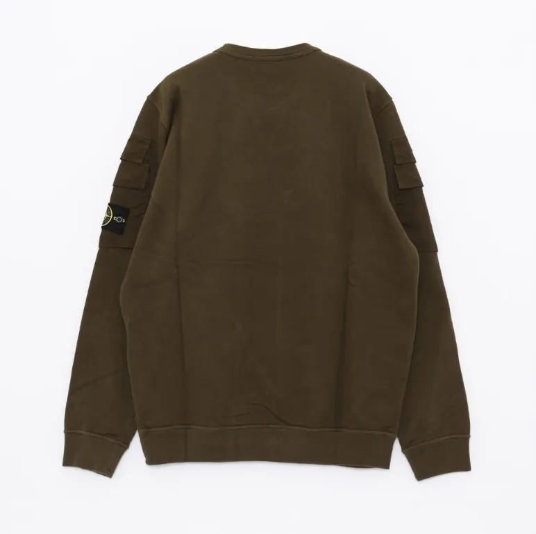 STONE ISLAND  |Street Style Logo Sweatshirts