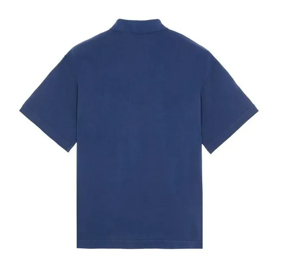 STONE ISLAND  |Stripes Street Style Cotton Short Sleeves Logo Polos