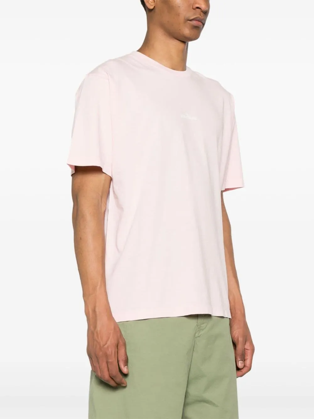 Stone Island - T Shirt rose 2RC89 'SCRATCHED PAINT ONE' PRINT