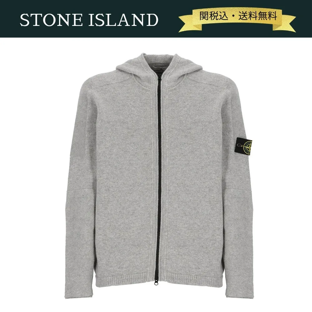 STONE ISLAND  |Wool Nylon Plain Cardigans