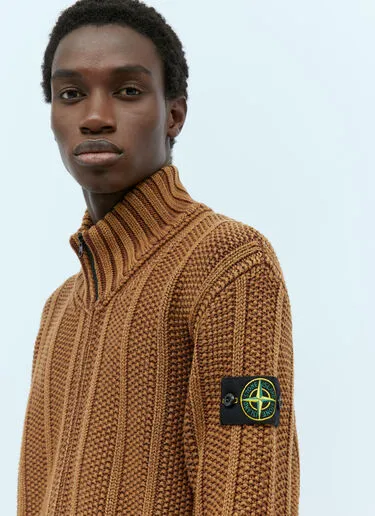 STONE ISLAND  |Wool Street Style Logo Cardigans