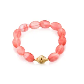 Strawberry Quartz Bracelet